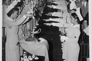 Enfermeiras fazendo juramento